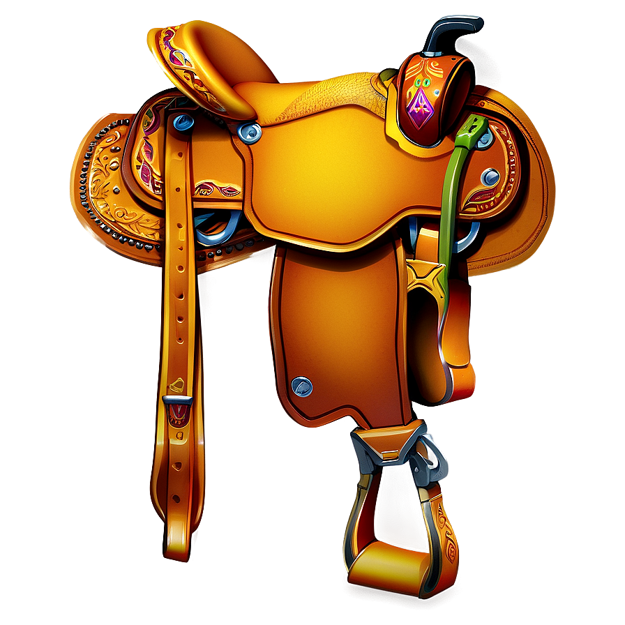 Cowboy Saddle Png Vti PNG Image