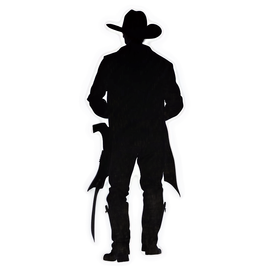 Cowboy Silhouette Png 05212024 PNG Image