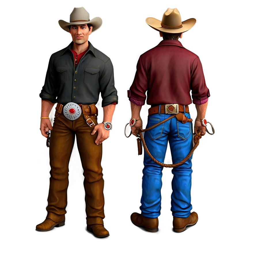 Cowboy With Lariat Png 17 PNG Image