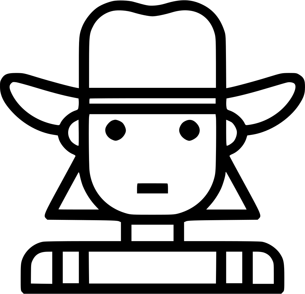 Cowgirl Icon Vector PNG Image