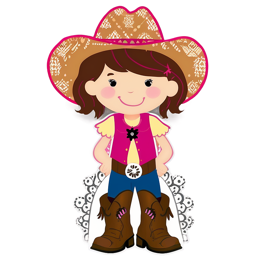 Cowgirl Party Decoration Png Mdd95 PNG Image