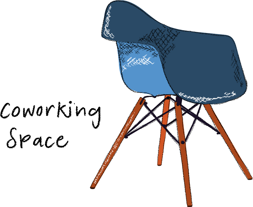 Coworking Space Concept Chair PNG Image