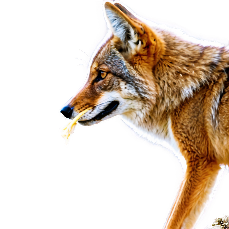 Coyote With Prey Png 06122024 PNG Image