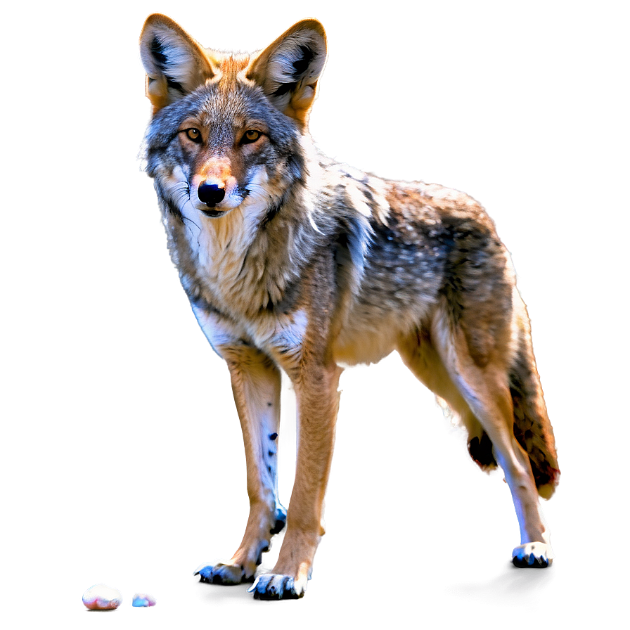 Coyote With Prey Png Sds25 PNG Image