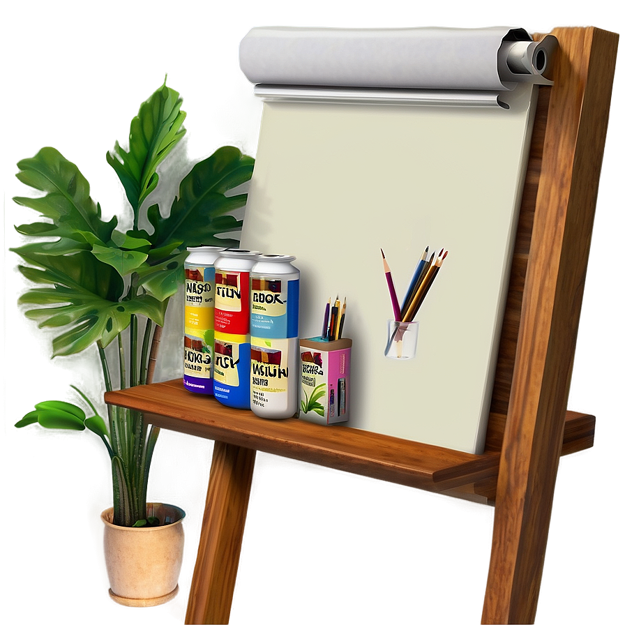 Cozy Artist Studio Space Png Gww PNG Image