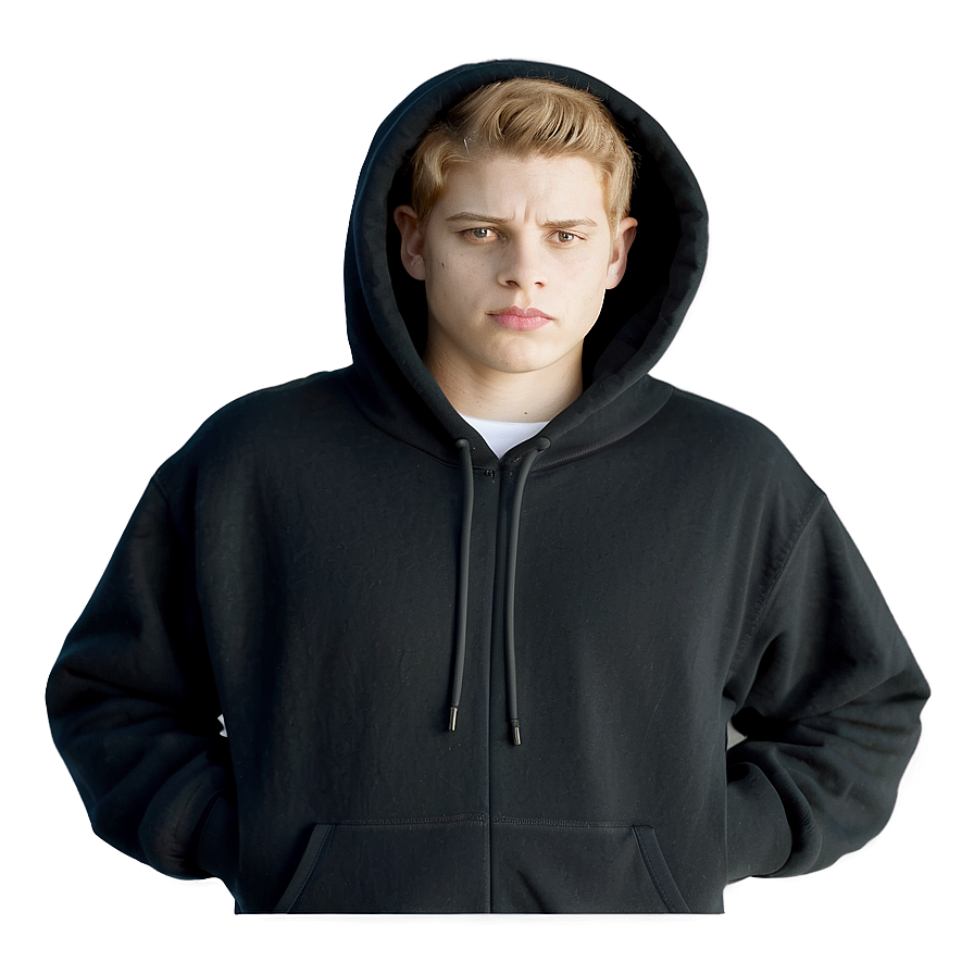 Cozy Black Hoodie Sweatshirt Png Egg PNG Image