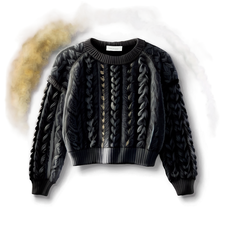 Cozy Black Sweater Png 49 PNG Image