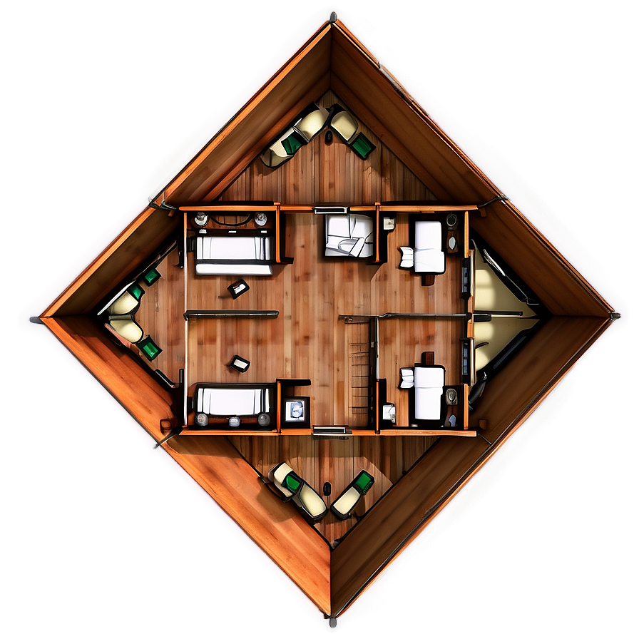 Cozy Cabin Floor Plan Png Oax39 PNG Image