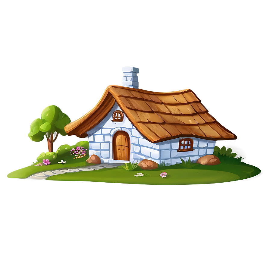 Cozy Cartoon Cottage Png 6 PNG Image