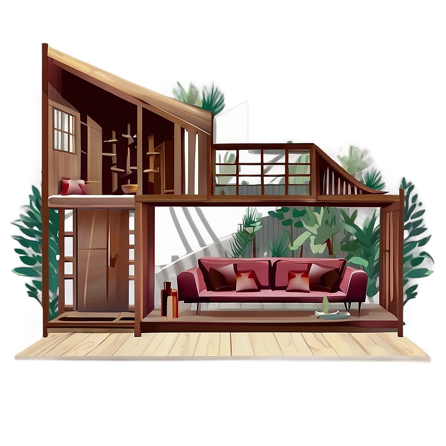 Cozy Home Illustration Png Vjf19 PNG Image