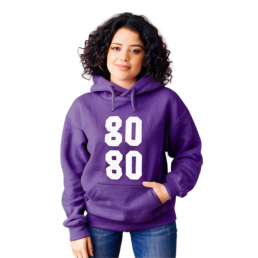 Cozy Purple Hoodie Graphic Png Hqe PNG Image