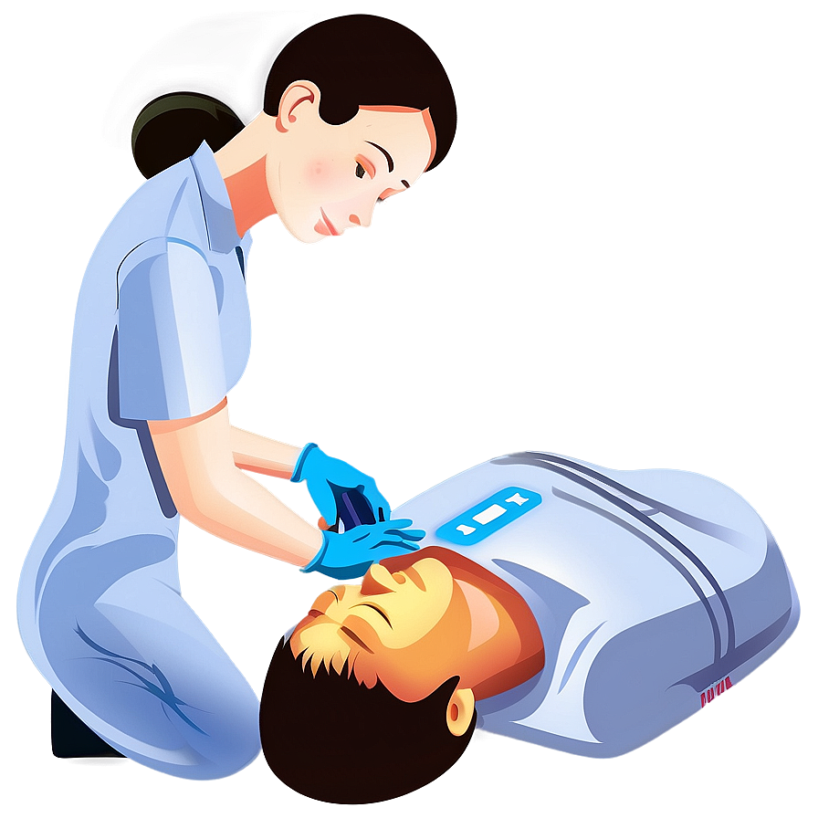 Cpr Procedure Illustration Png Bdr PNG Image