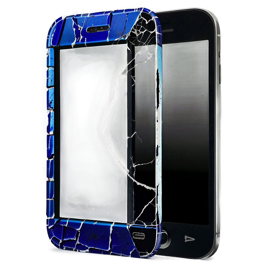 Cracked Cell Phone Display Png 06242024 PNG Image