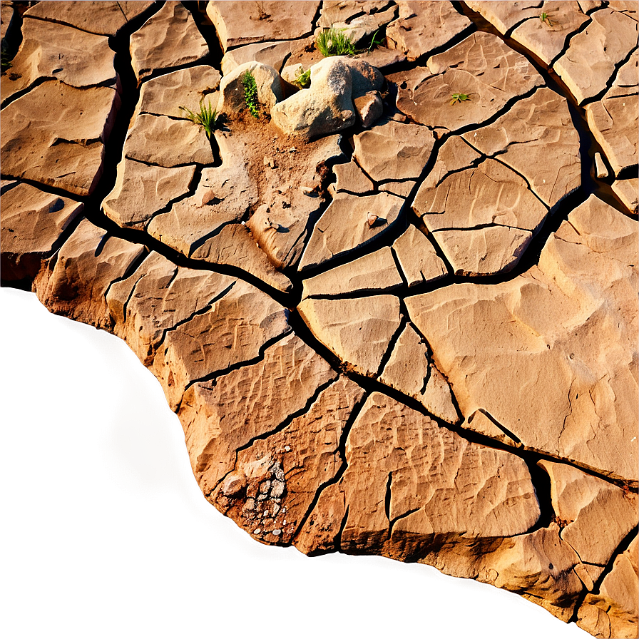 Cracked Dry Riverbed Png Emp75 PNG Image