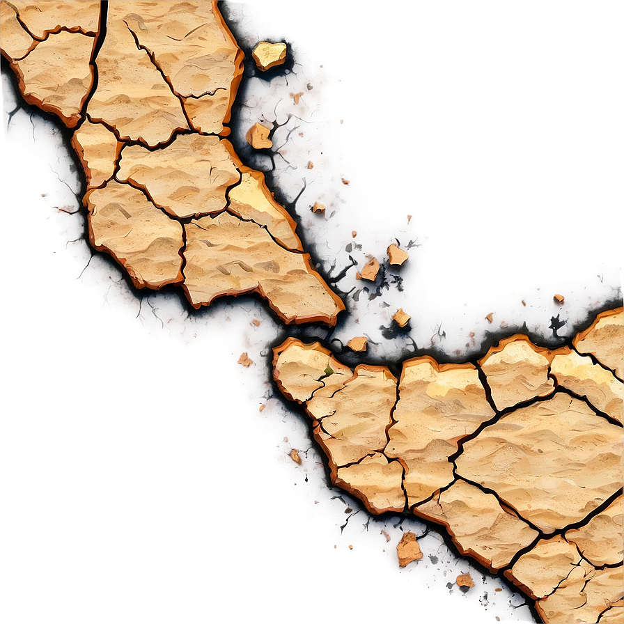 Cracked Earth Effect Png 3 PNG Image