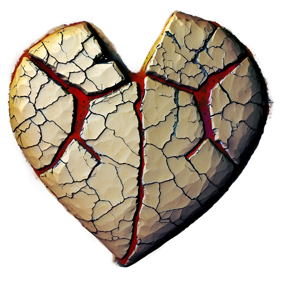 Cracked Heart Symbol Png Ktd1 PNG Image