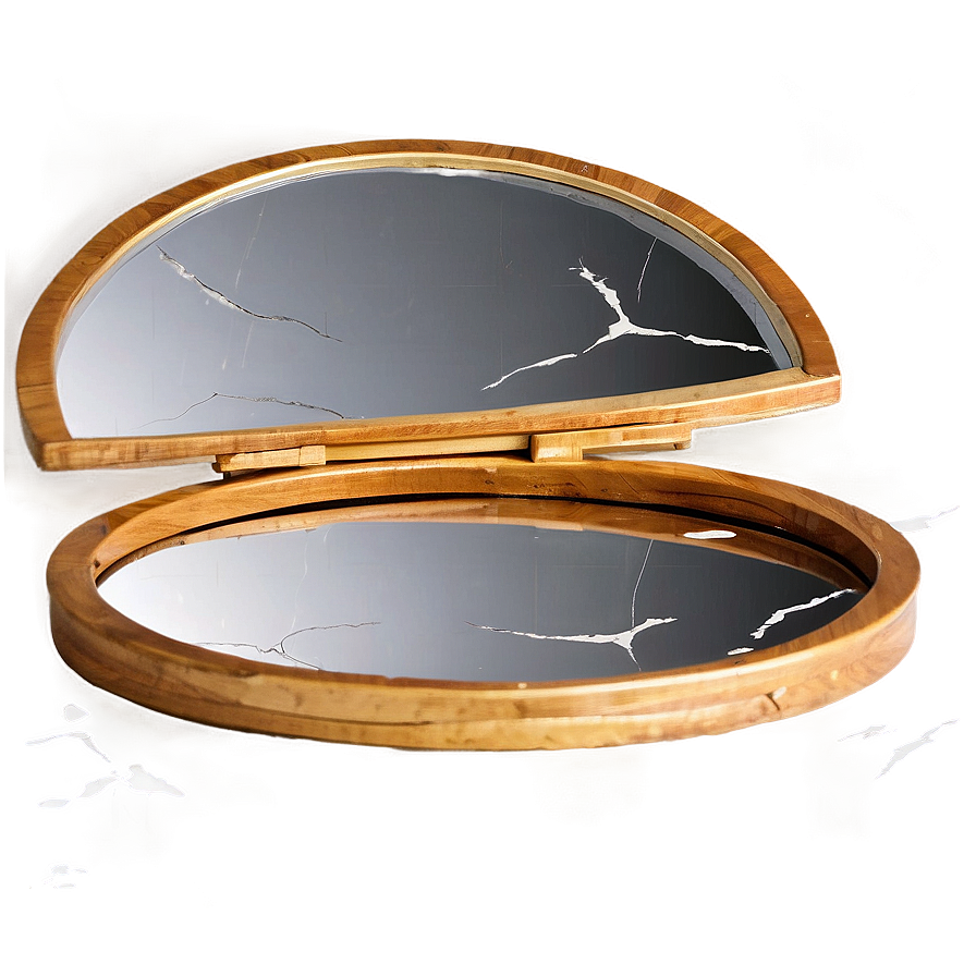 Cracked Makeup Mirror Png 06132024 PNG Image