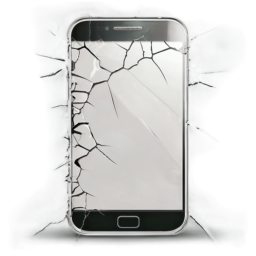 Cracked Mobile Screen Png Var PNG Image