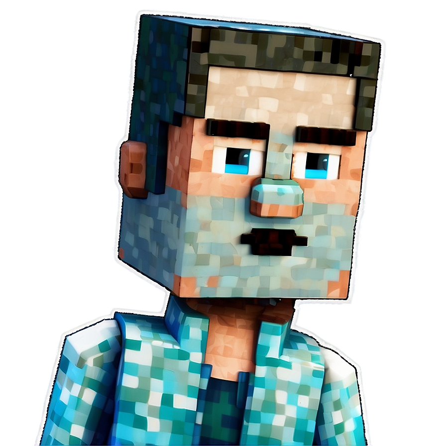 Crafting Steve Minecraft Head Png Req8 PNG Image