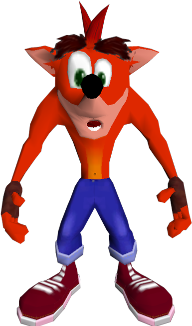 Crash Bandicoot Character Pose PNG Image