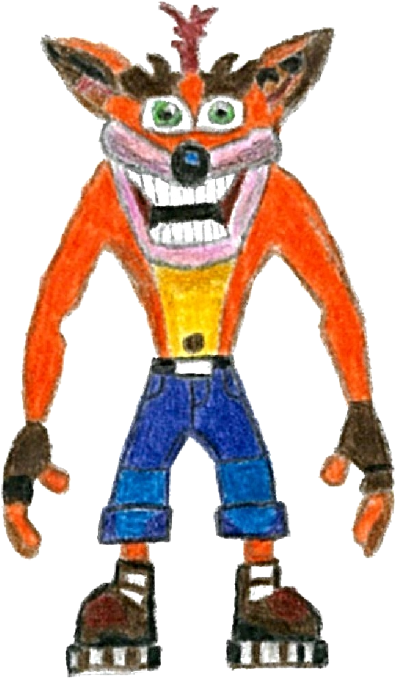 Crash Bandicoot Drawing PNG Image