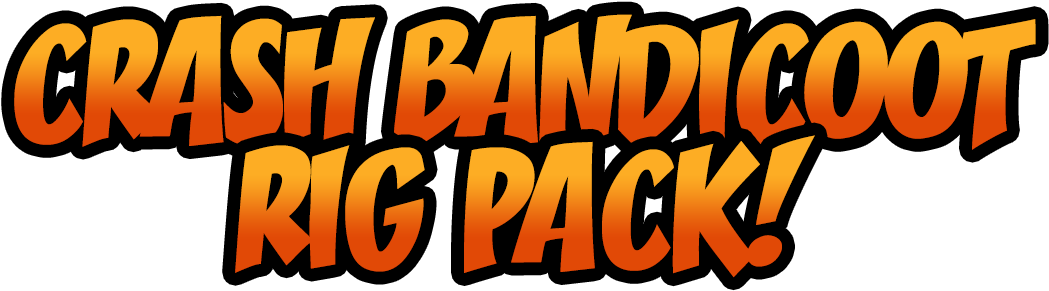 Crash Bandicoot Rig Pack Logo PNG Image