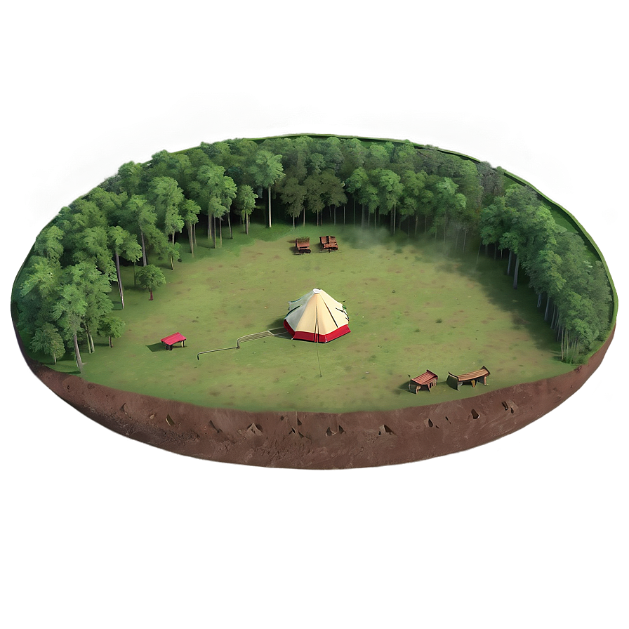 Crater Campsite Nature Escape Png 6 PNG Image