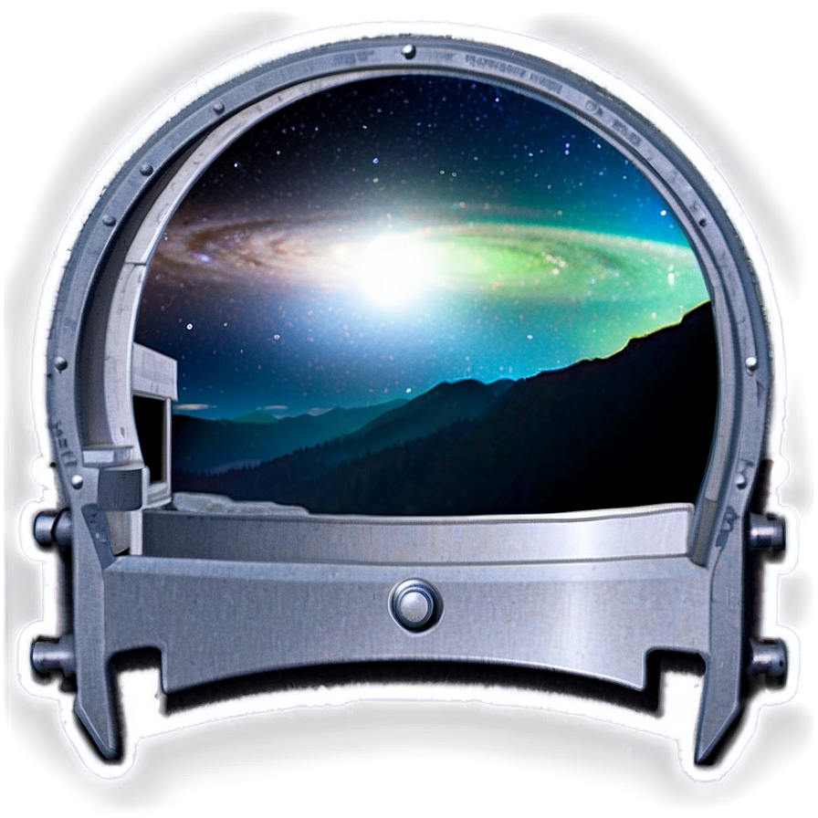 Crater Observatory Telescope View Png Dug PNG Image