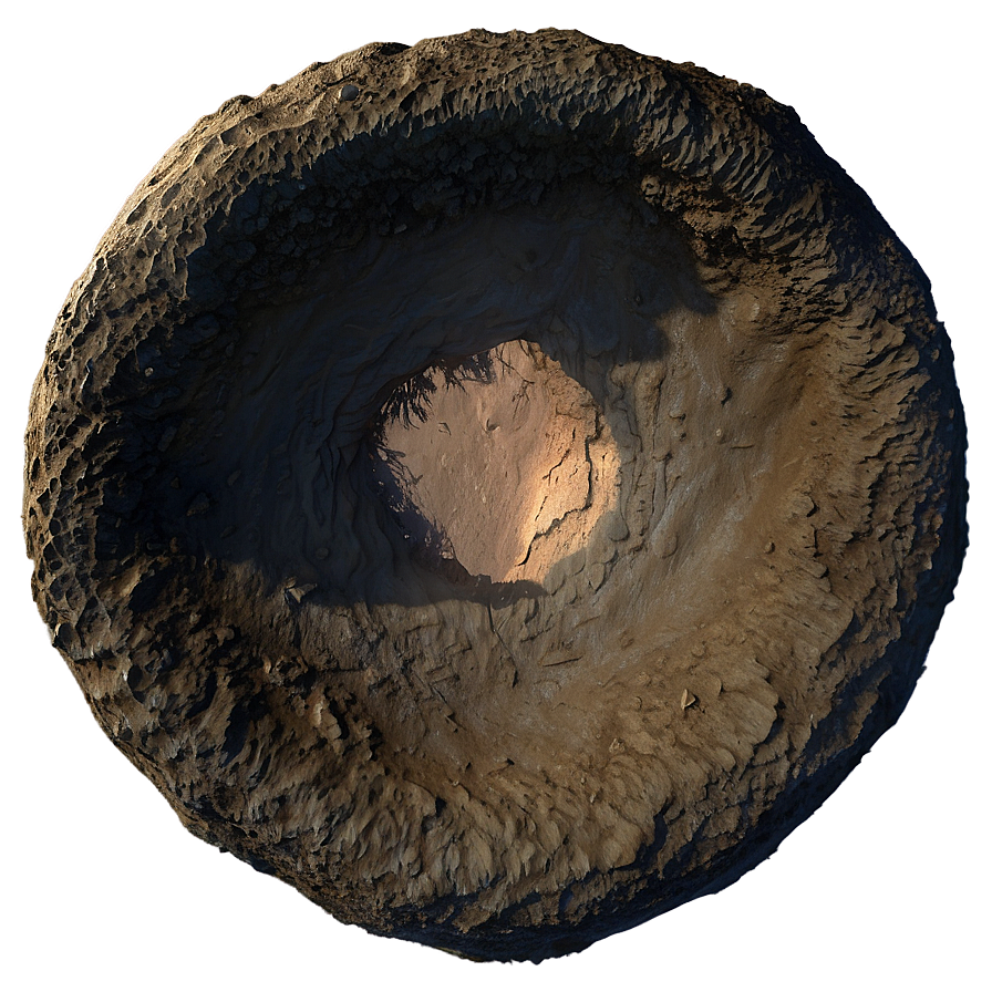 Crater Top View Texture Png Qwp PNG Image