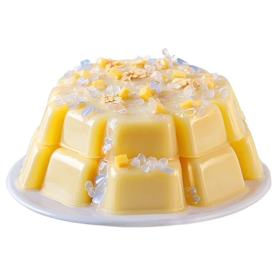 Creamy Coconut Jello With Mango Png Kro PNG Image