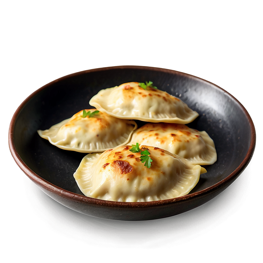 Creamy Mushroom Pierogi Png Fxq76 PNG Image