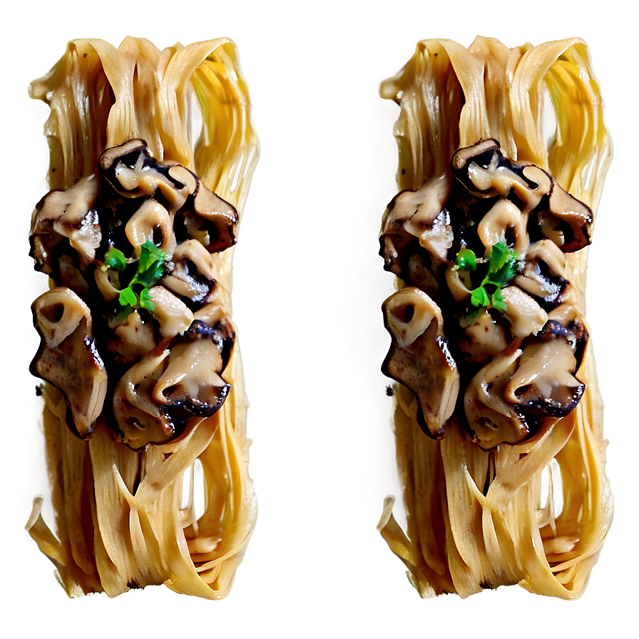 Creamy Mushroom Tagliatelle Png Njj PNG Image