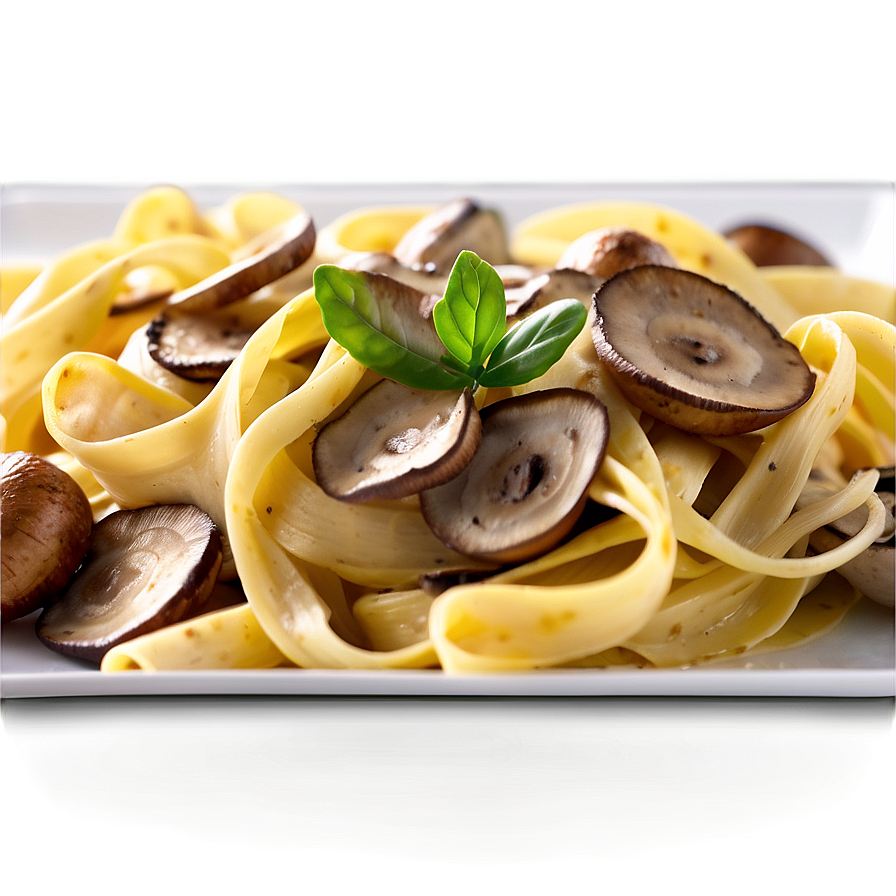 Creamy Mushroom Tagliatelle Png Qkj53 PNG Image