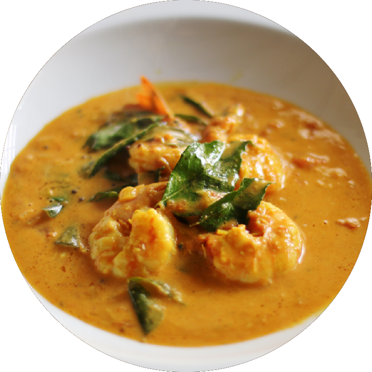 Creamy Prawn Curry Dish PNG Image