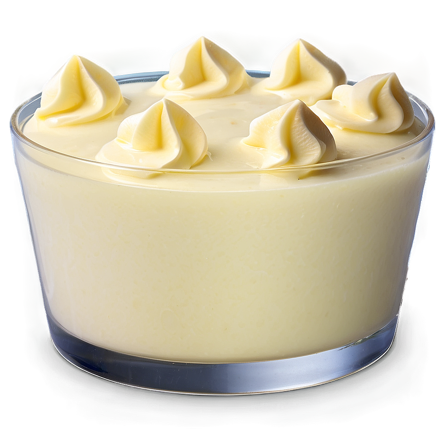 Creamy Vanilla Jello Pudding Png 15 PNG Image