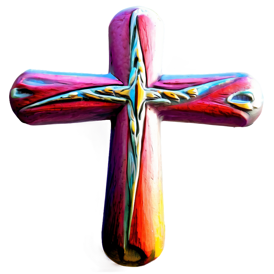 Created Cross Artwork Png Euj38 PNG Image