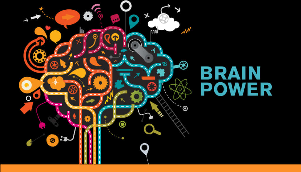 Creative Brain Illustration PNG Image