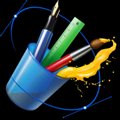 Creative Design Tools Icon PNG Image