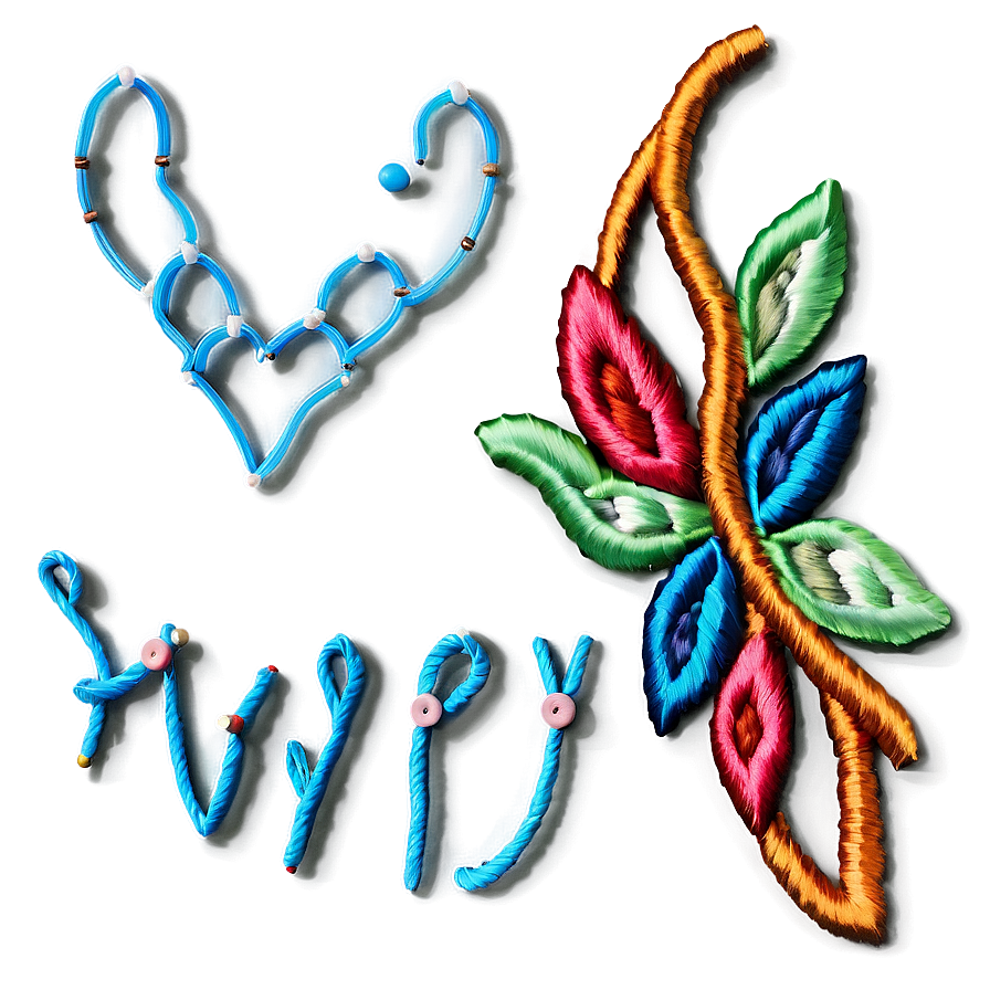 Creative Embroidery Concept Png Rar65 PNG Image