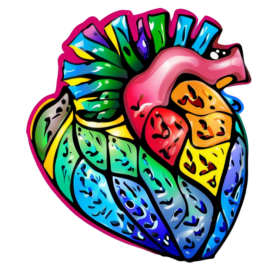 Creative Heart Doodle Png Rmb87 PNG Image