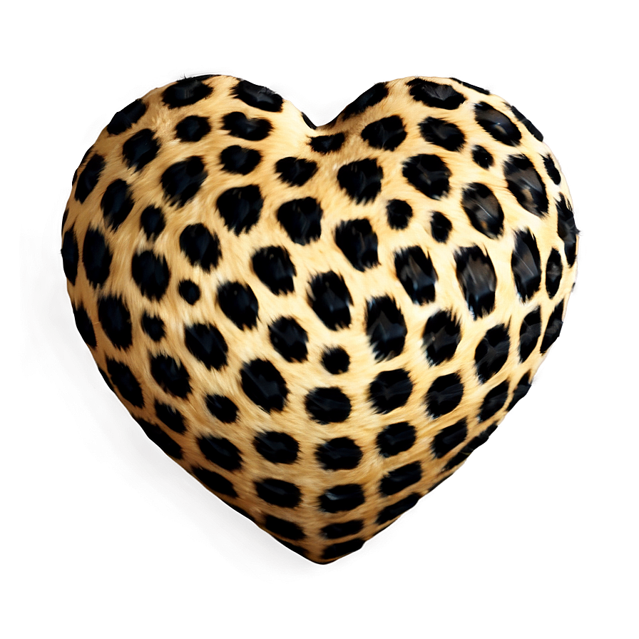 Creative Leopard Heart Png Vqa PNG Image