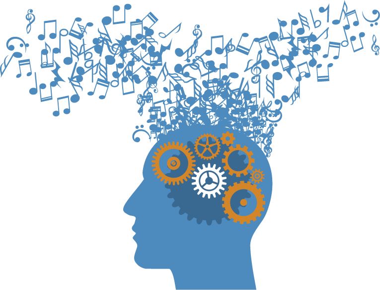 Creative Mindand Music Concept PNG Image