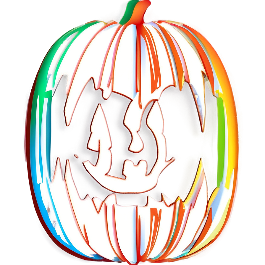 Creative Pumpkin Outline Craft Png Pdh42 PNG Image