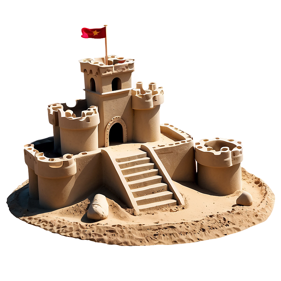 Creative Sandcastle Png Jdb PNG Image