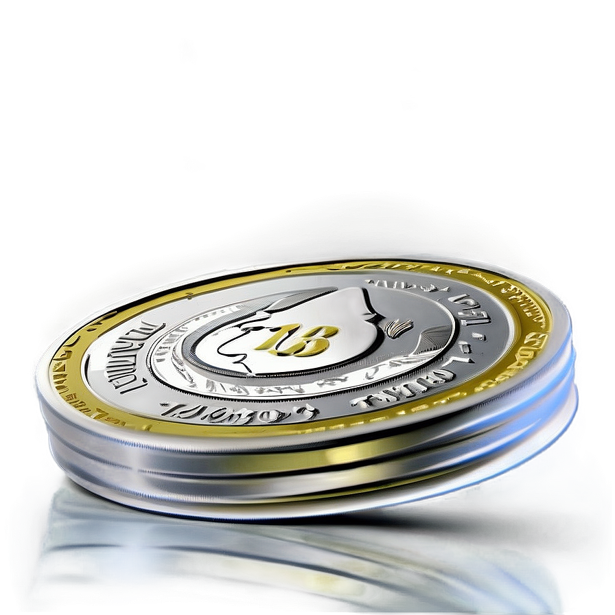 Creative Silver Coin Art Png 4 PNG Image