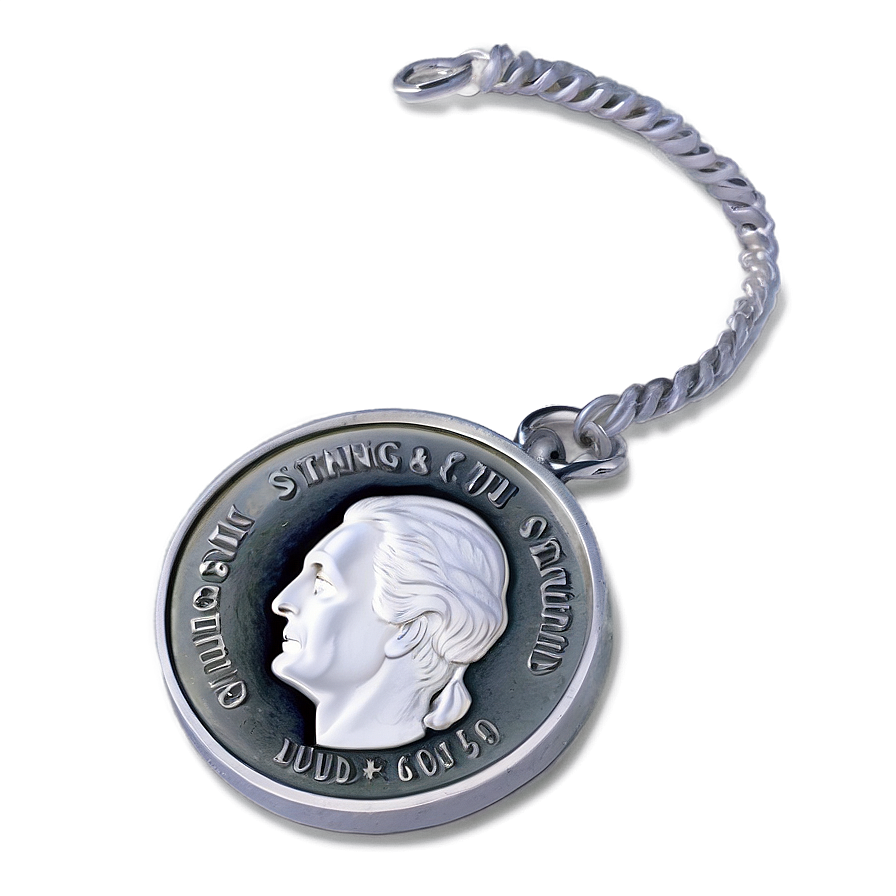 Creative Silver Coin Art Png Bjn PNG Image