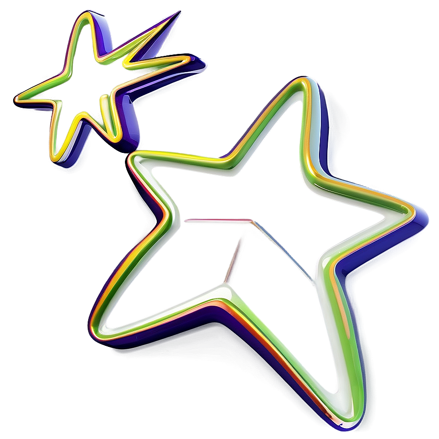 Creative Star Outline Png Buq46 PNG Image