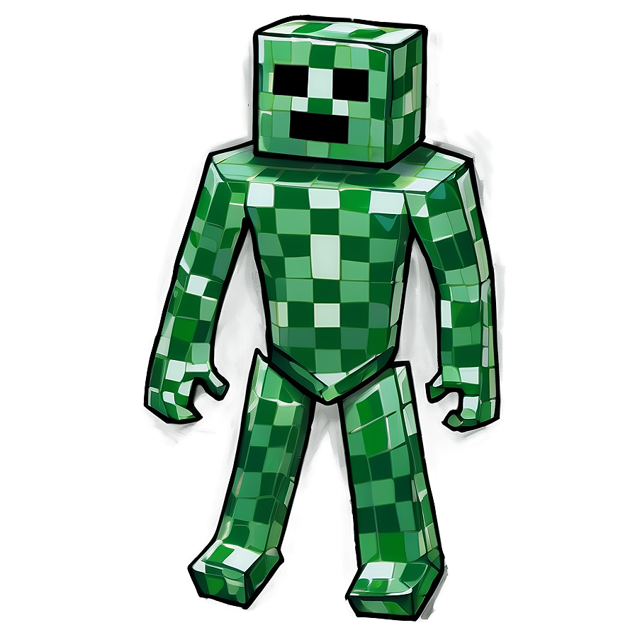 Creeper And Diamond Png Klc PNG Image