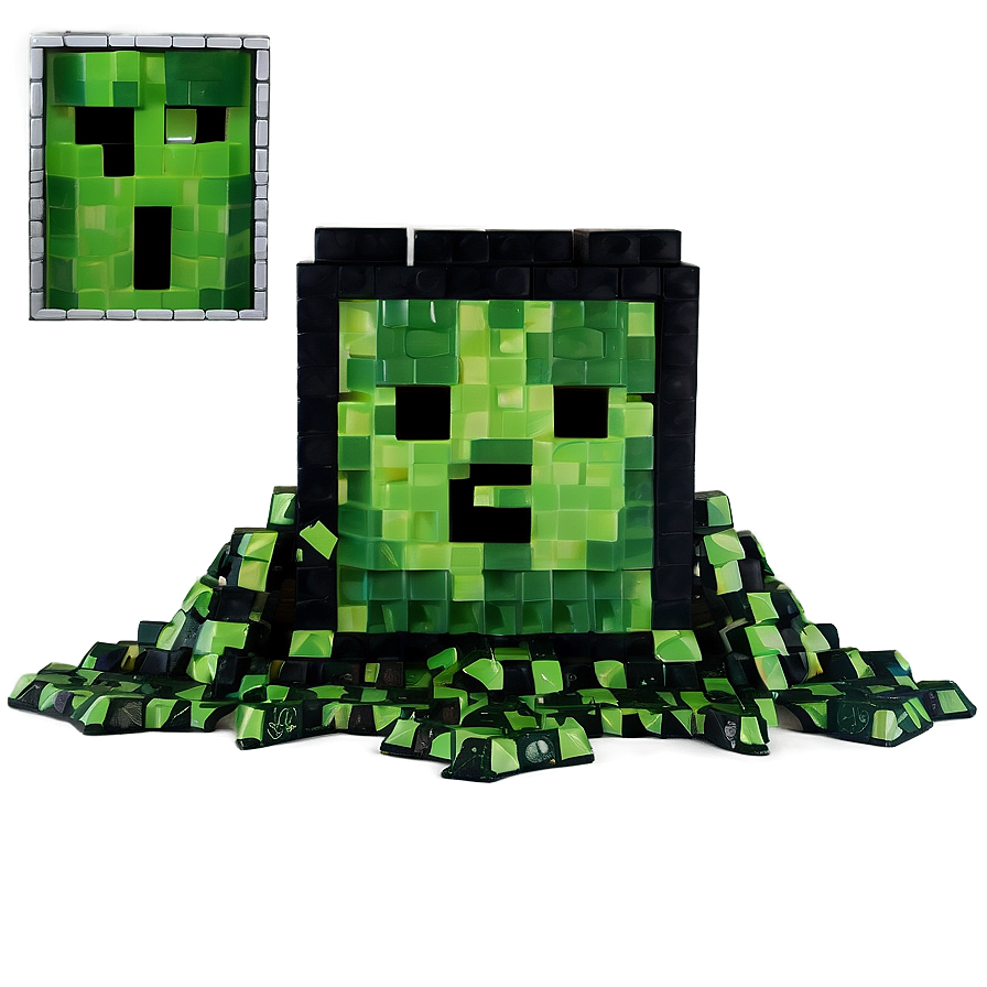 Creeper Explosion Scene Png Ckb PNG Image