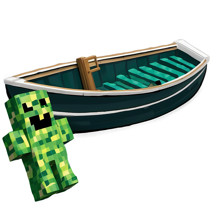 Creeper In Boat Png Oqq PNG Image